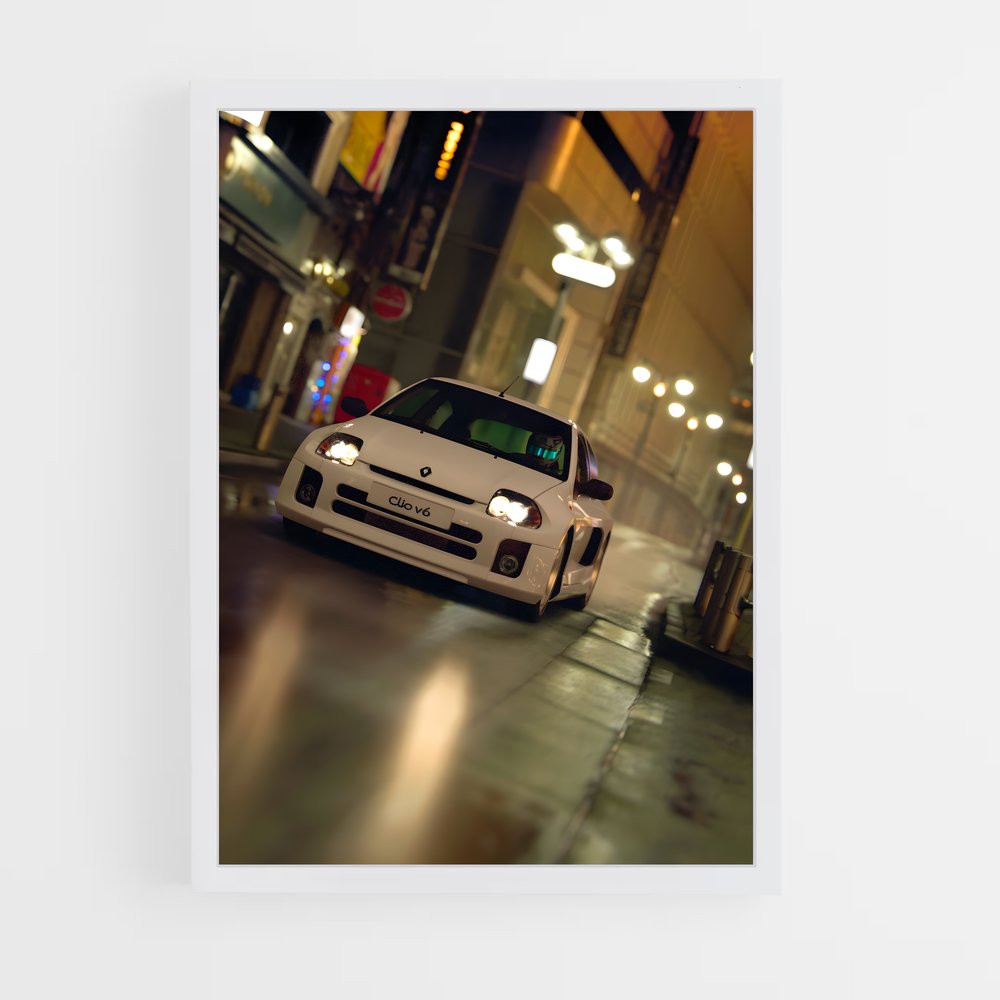 Poster Clio v élégant – affiche Renault (vue 3)